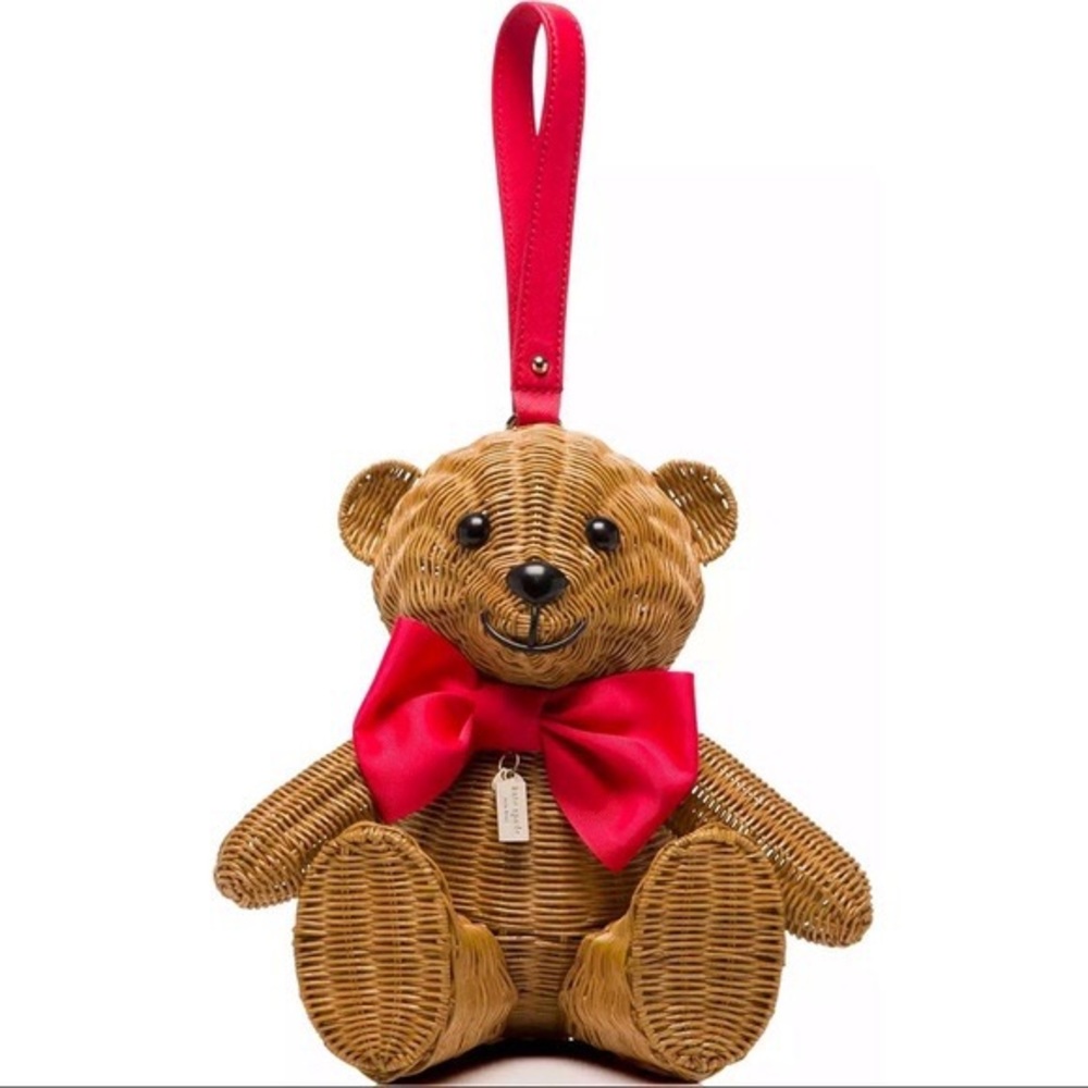 🛑SOLD🛑 Kate Spade Novelty - Wicker Teddy Bear Bag